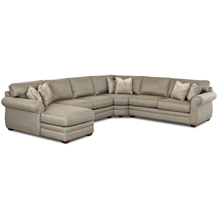 Sectional Sofa with Full Sleeper